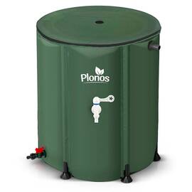 Rezervor de apa, cadru durabil, material PVC rezistent, robinet cu supapa, robinet cu supapa de pornire/oprire, supapa de golire, 200 l, 70 x 60 cm, verde - - Roveli