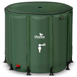 Rezervor de apa, cadru durabil, material PVC rezistent, robinet cu supapa, robinet cu supapa de pornire/oprire, supapa de golire, 650 l, 85 x 100 cm, verde - - Roveli