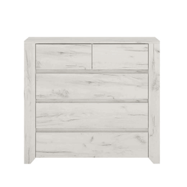 Comodă tip 43, alb craft, ANGEL - - Roveli