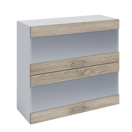Dulap superior, stejar sonoma/alb, FABIANA W80K2S - - Roveli