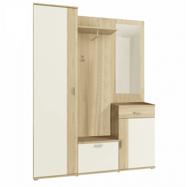 Ansamblu hol, stejar sonoma/alb, AMALIA - - Roveli