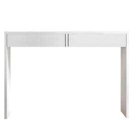 Măsuţă de toaletă/masă de birou, albă, VIOLET - - Roveli