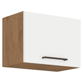 Cabinet superior, stejar Lancelot/alb extra lucios HG, VEGA 50 GU-36 1F - - Roveli