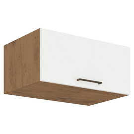 Cabinet superior, stejar Lancelot/alb extra lucios HG, VEGA 80 NAGU-36 1F - - Roveli
