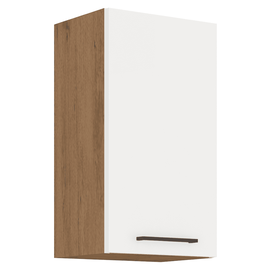 Cabinet superior, stejar Lancelot/alb extra lucios HG, VEGA 40 G-72 1F - - Roveli