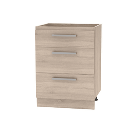 Dulap inferior cu sertare 60, stejar sonoma, NOVA PLUS NOPL-058-0S - - Roveli