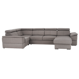 Colţar, gri maroniu Taupe, model dreapta, SEGORIA ROH U - - Roveli