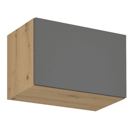 Dulap superior, stejar artizanal / gri mat, LANGEN G60KN - - Roveli