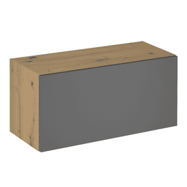 Dulap superior, stejar artizanal / gri mat, LANGEN G80K - - Roveli