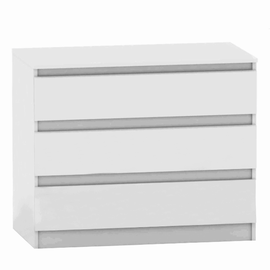 Comodă cu 3 sertare, albă, HANY NEW 003 - - Roveli