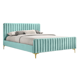 Pat, neo mint/gold crom auriu mat, 160x200, KAISA - - Roveli