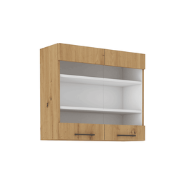 Dulap superior, stejar artizan, MONRO 80 GS-72 2F - - Roveli