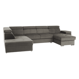 Canapea, maro gri-maro, dreapta, LAMORA U - - Roveli