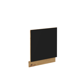 Uşă pentru maşina de spălat vase, stejar artizan/ negru mat, MONRO ZM 570x596 - - Roveli