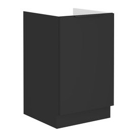 Dulap de chiuvetă, negru, SIBER 50 ZL 1F BB - - Roveli