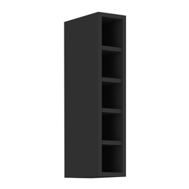 Dulap cu raft superior, negru, ARAKA/MENZO/SIBER 15 G-72 OTW - - Roveli