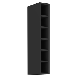Dulap superior cu poliţă, negru, ARAKA/MENZO/SIBER 15 G-90 OTW - - Roveli