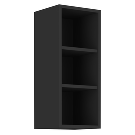 Dulap superior fără uşi, negru, ARAKA/MENZO/SIBER 30 G-72 OTW - - Roveli
