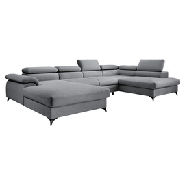 Canapea extensibilă, gri, dreapta, POLY ROH U - - Roveli