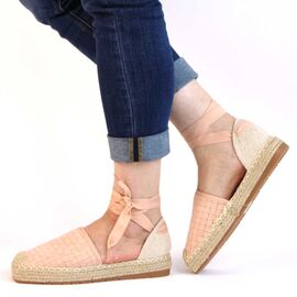 ​Sandale de dama cu platforme joase, usoare si comode 6000312-PINK, Marime (12): 38 - - Roveli