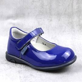 Pantofi usori , de copii , din piele naturala , lacuita 1862-BLEUMARIN/LAC, Culoare (12): Albastru, Marime (12): 25 - - Roveli