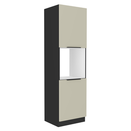 Dulap înalt, pentru cuptor, caşmir/negru, ARAKA 60 DP-210 2F - - Roveli