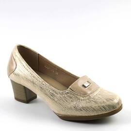 Pantofi dama , comozi , cu reflexii stralucitoare 176-BEIGE, Culoare (12): BEJ/AURIU, Marime (12): 40 - - Roveli