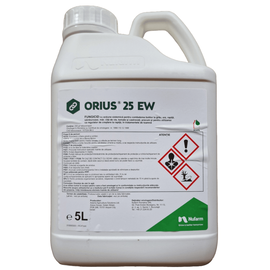 Orius 25 EW 5L fungicid contra Fainare, Alternarioza, Putregai, Rapan, Monilioza, Alege ambalajul dorit: 5 litri - - Roveli