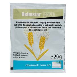 Helmstar 75WG 1ha erbicid cu tribenuron pentru buruieni dicotiledonate la cereale paioase - - Roveli