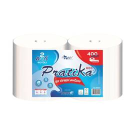 Set 2 role prosop hartie cu 2 straturi, Paperdi Pratika 200 m - - Roveli