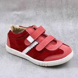 Pantofi sport , pentru copii , din piele naturala  1839-ROSU/14, Culoare (12): Rosu, Marime (12): 21 - - Roveli