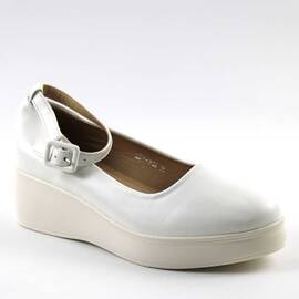 Pantofi comozi , de dama , cu platforma  si bareta pe glezna  LDY-W32-WHITE, Culoare (12): Alb, Marime (12): 40** - - Roveli