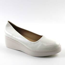 Pantofi comozi , de dama , cu platforma , lacuiti  LDY-31-8-WHITE, Culoare (12): Alb, Marime (12): 38** - - Roveli