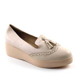 Pantofi de dama , cu platforma , usori si comozi , decorati cu ciucuri  LDY-W36-APRICOT, Culoare (12): Apricot, Marime (12): 37** - - Roveli