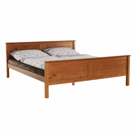 Pat, lemn de pin culoare de stejar, 160x200, PROVO NEW - - Roveli