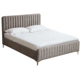 Pat, gri maro Taupe/gold crom auriu mat, 140x200, KAISA - - Roveli