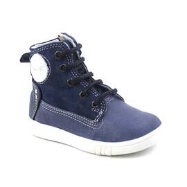 Ghete inalte pentru copii , PRIMII PASI ,  din piele naturala 3144-BLEUMARIN/MC, Culoare (12): Bleumarin, Marime (12): 21 - - Roveli