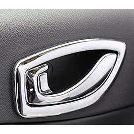 Folie CHROME pentru colantare manere interioare sau exterioare (set 4 buc) - - Roveli