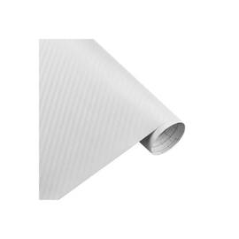 Rola folie carbon 3D culoare alba latime 1.27mx30m Cod: KM9054 - - Roveli