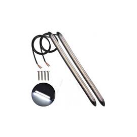 Set lumini de zi LED DRL cu functie de semnalizare dinamica Lumina de zi alba / Semnalizare dinamica galbena  12V Cod: ZC-D3 - - Roveli