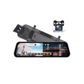 Sistem DVR oglinda cu 3 camere fata , interior si camera marsarier Cod: CNS-HRI-93 - - Roveli