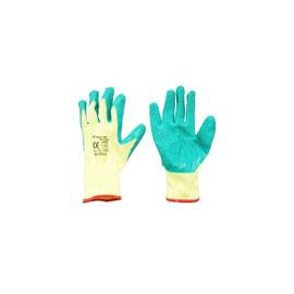 Manusi de lucru din bumbac latex galben-verde marimea 10 Breckner Germany Cod: BK90004 - - Roveli