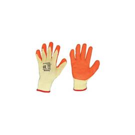 Manusi de lucru din bumbac latex galben-portocaliu marimea 10 Breckner Germany Cod: BK90008 - - Roveli
