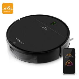 Robot aspirator si mop ETA Torro 0251 90000, baterie Li-Ion 14.4 V/ 2600 mAh, Wi-Fi, aplicatie ETA Smart, motor digital, negru - - Roveli