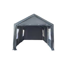 Pavilion multifunctional tip garaj DacEnergy©, depozitare, evenimente, cu ferestre, ambele capete detasabile, cadru metalic din otel, prelata rezistenta, utilizare in fiecare sezon, 3 x 6 x 2.75 m - - Roveli