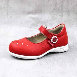 Pantofi usori , de copii , cu perforatii , din piele naturala 1862-ROSU/2 - - Roveli