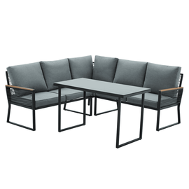 Set de gradina, negru/gri, FARLY - - Roveli