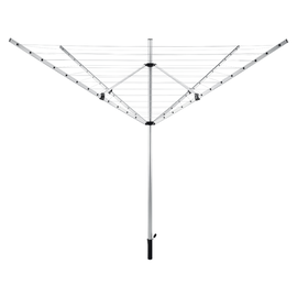 Uscator de haine de gradina, argintiu/neagra, 50 m, ROTARY NEW TYP 1 - - Roveli