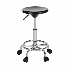 Scaun, negru/crom, MABEL 4 NEW - - Roveli