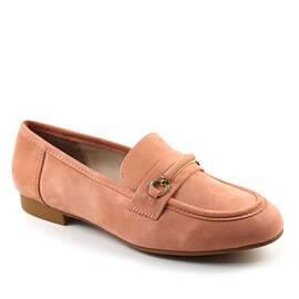 ​Mocasini usori de dama , cu accesoriu auriu A10505-PINK, Culoare (12): Roz, Marime (12): 39 - - Roveli